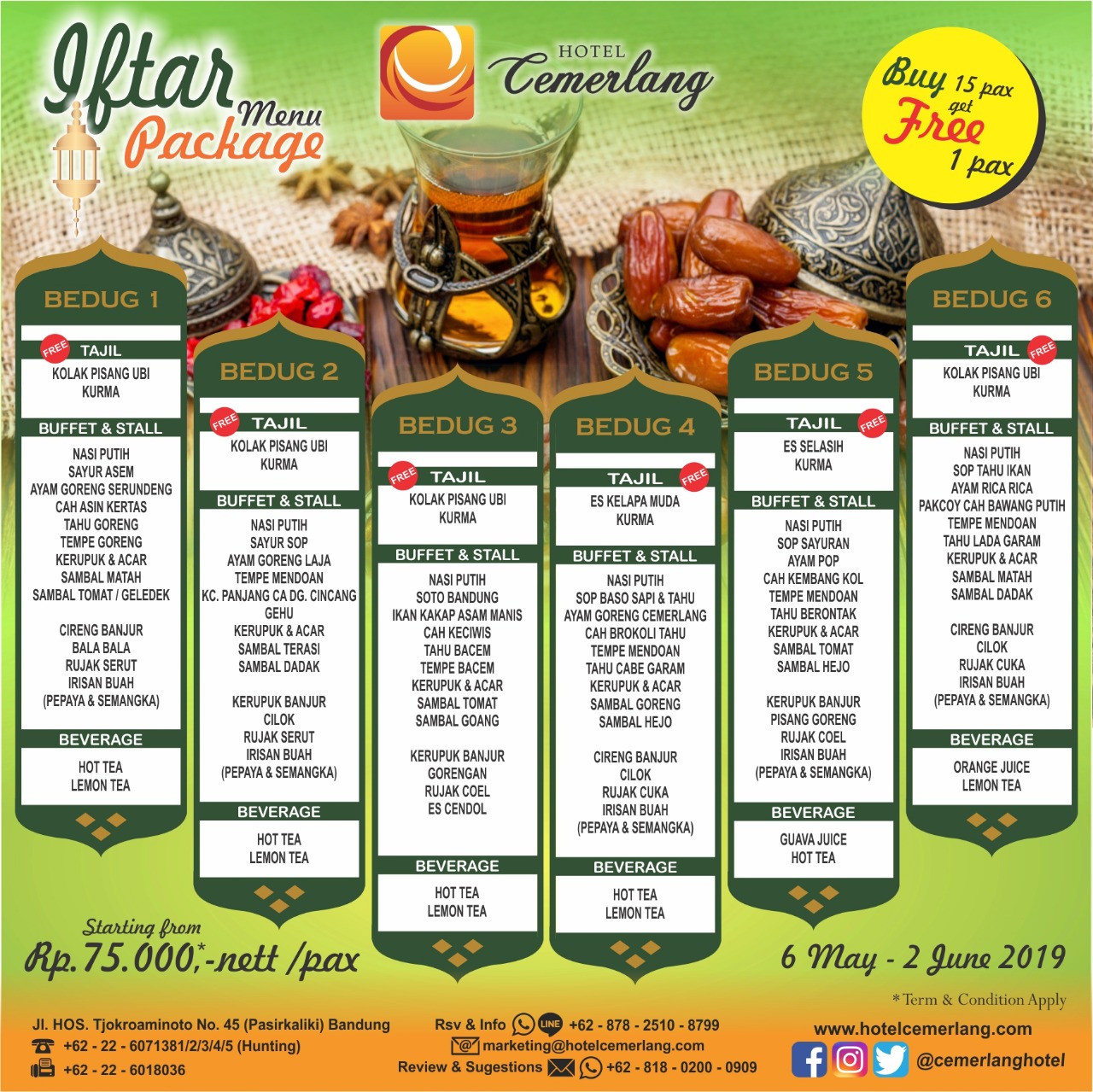 Buka Puasa/Iftar Package 2019