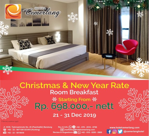 Chistmas 2019 & New Year 2020 Rate