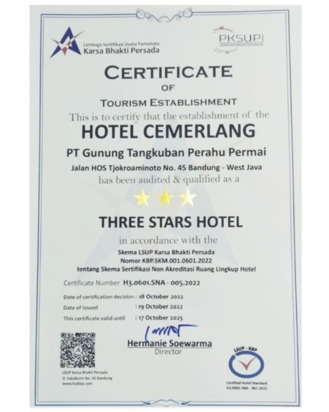 Standar Hotel Bintang